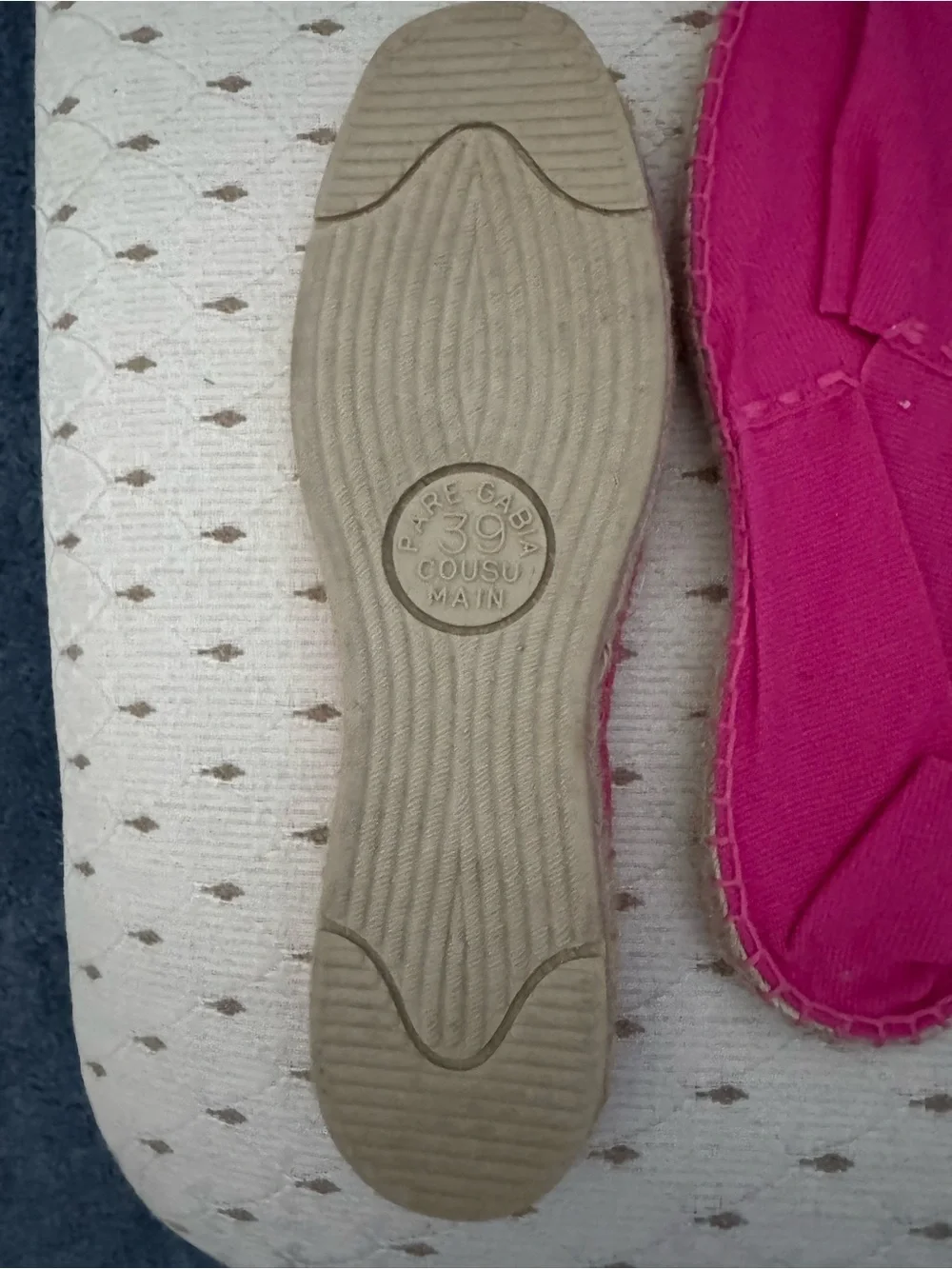 Women's Hot Pink Canvas Espadrilles